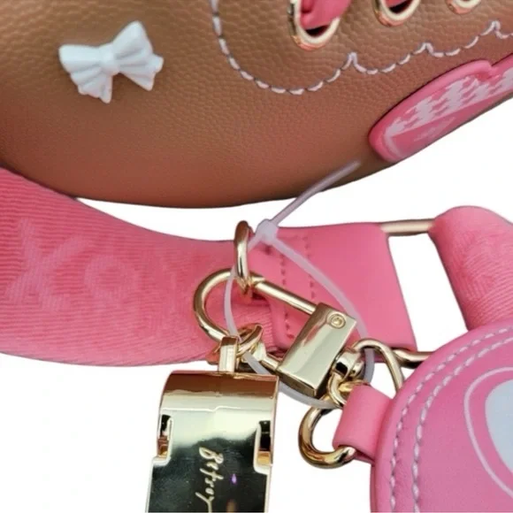BETSY JOHNSON GAMEDAY BAG! Crossbody and charms included!!! New